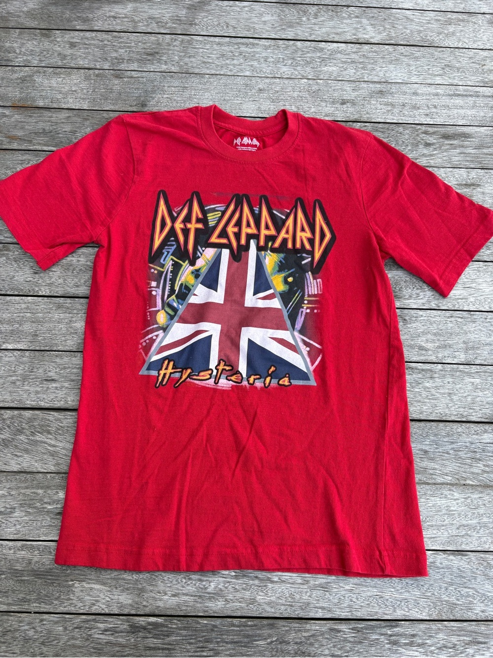 Def Leppard Hysteria Graphic Tee - Red